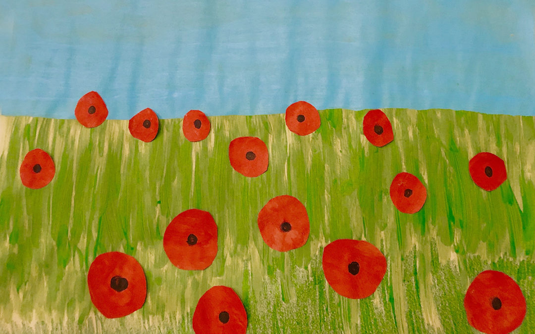Poppy crafts and remembrance at Bromley Park Care Home