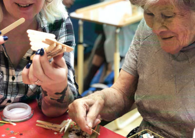 January arts and crafts at Bromley Park Care Home 7