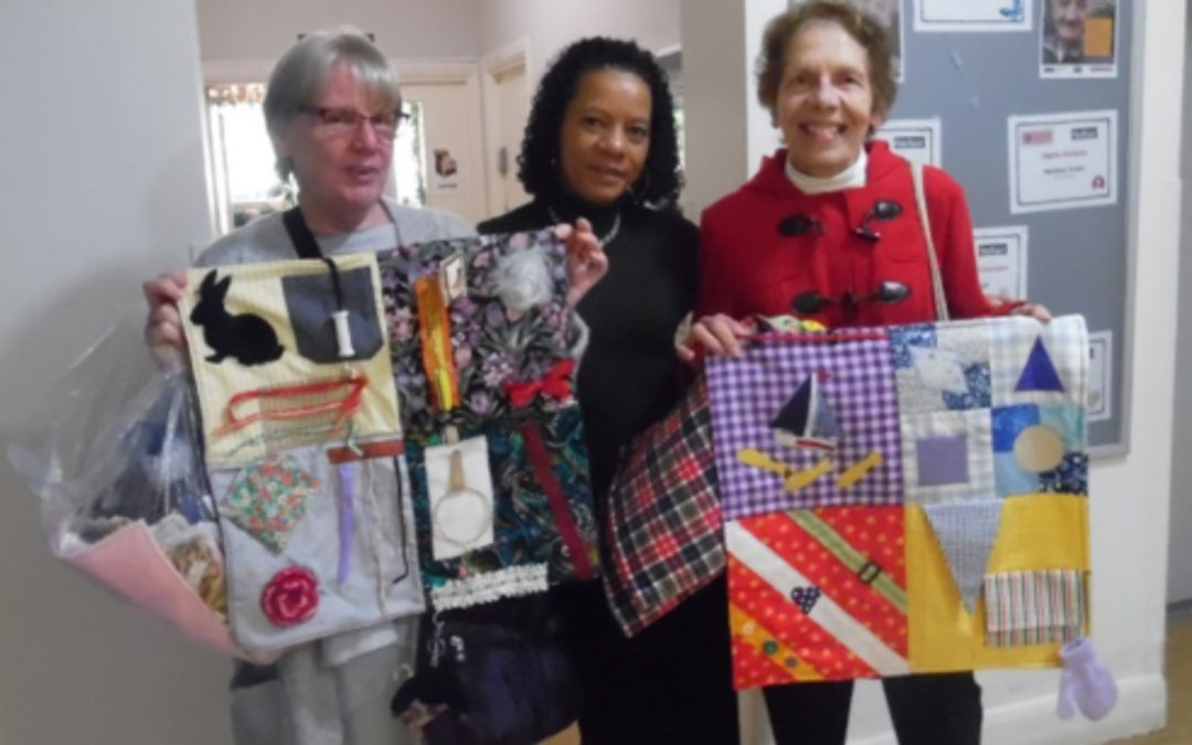Beckenham Quilters donate fidget blankets to Bromley Park Care Home