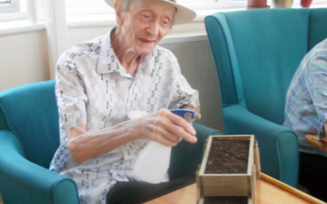 Gardening and art at Bromley Park Care Home