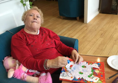 Resident Chinese New Year arts and crafts at Bromley Park Care Home 11
