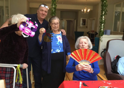 Resident Chinese New Year arts and crafts at Bromley Park Care Home 14