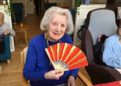 Resident Chinese New Year arts and crafts at Bromley Park Care Home 16