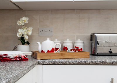 The residents' Kitchenette in Bromley Park Care Home off the entrance hall