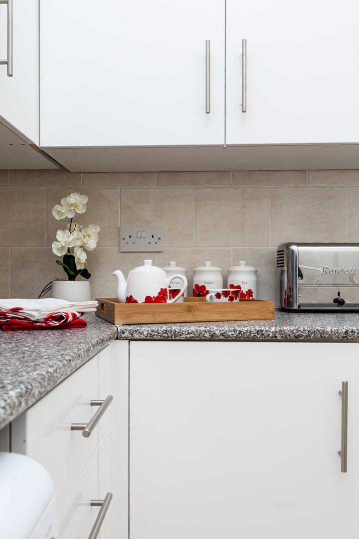 The residents' Kitchenette in Bromley Park Care Home off the entrance hall