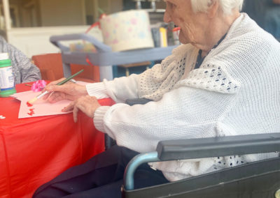 Valentine's arts and crafts at Bromley Park Care Home 2