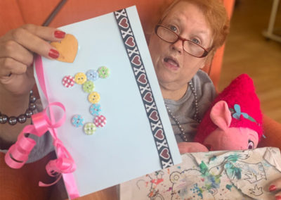 Valentine's arts and crafts at Bromley Park Care Home 3