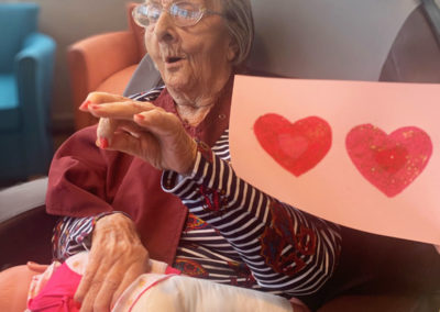 Valentine's arts and crafts at Bromley Park Care Home 6