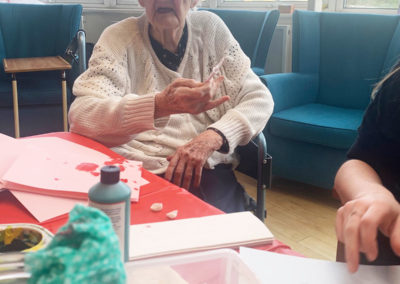 Valentine's arts and crafts at Bromley Park Care Home 8