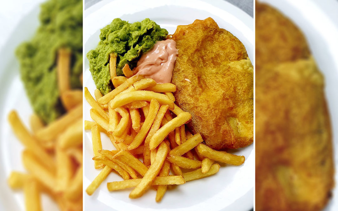 Celebrating fish and chips at Bromley Park Care Home