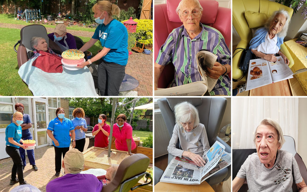 Birthday celebrations and aromatherapy at Bromley Park Care Home