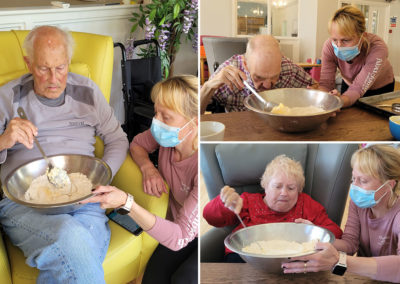 Making biscuits at Bromley Park Care Home