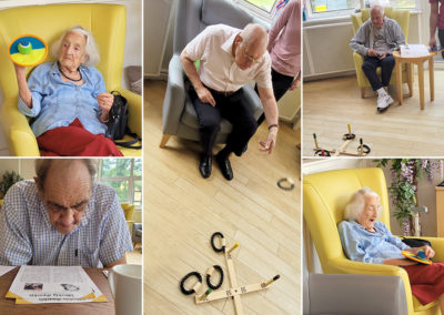 Playing games of Quoits at Bromley Park Care Home