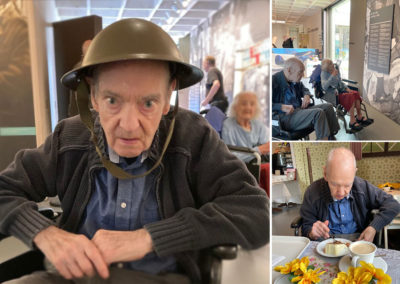 Bromley Park Care Home resident and at Biggin Hill Memorial Museum