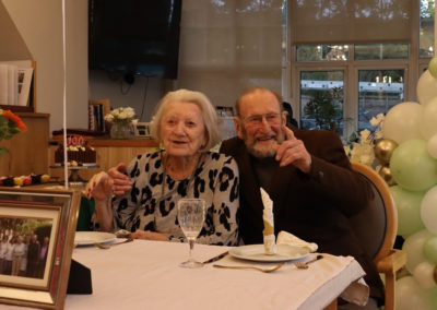 Resident celebrating her 100th birthday at Bromley Park Care Home