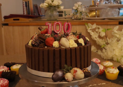 100th birthday cake at Bromley Park Care Home