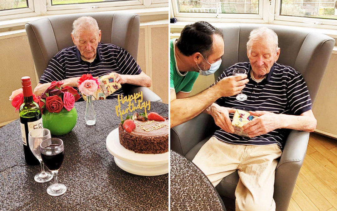 Happy birthday to Peter at Bromley Park Care Home