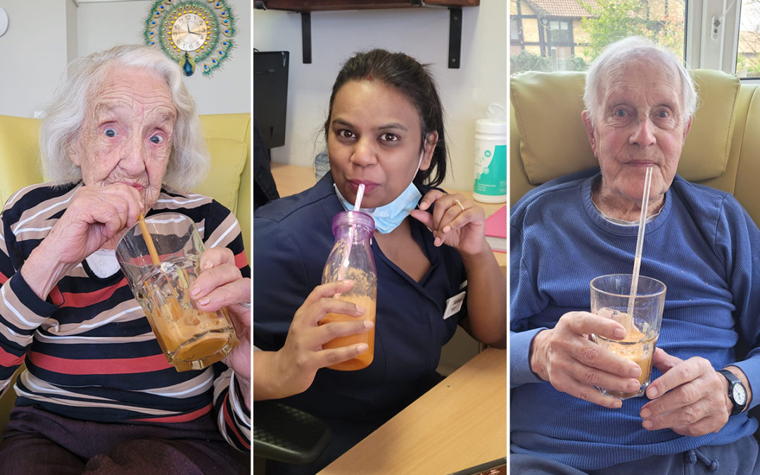Delicious smoothies and juices at Bromley Park Care Home