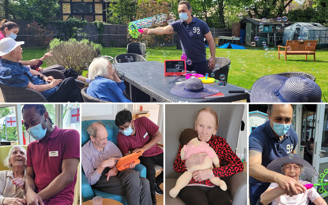 Fun in the sun and biscuit baking at Bromley Park Care Home