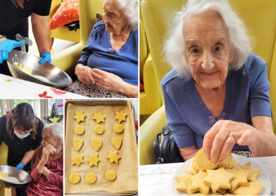 Biscuit making at Bromley Park Care Home