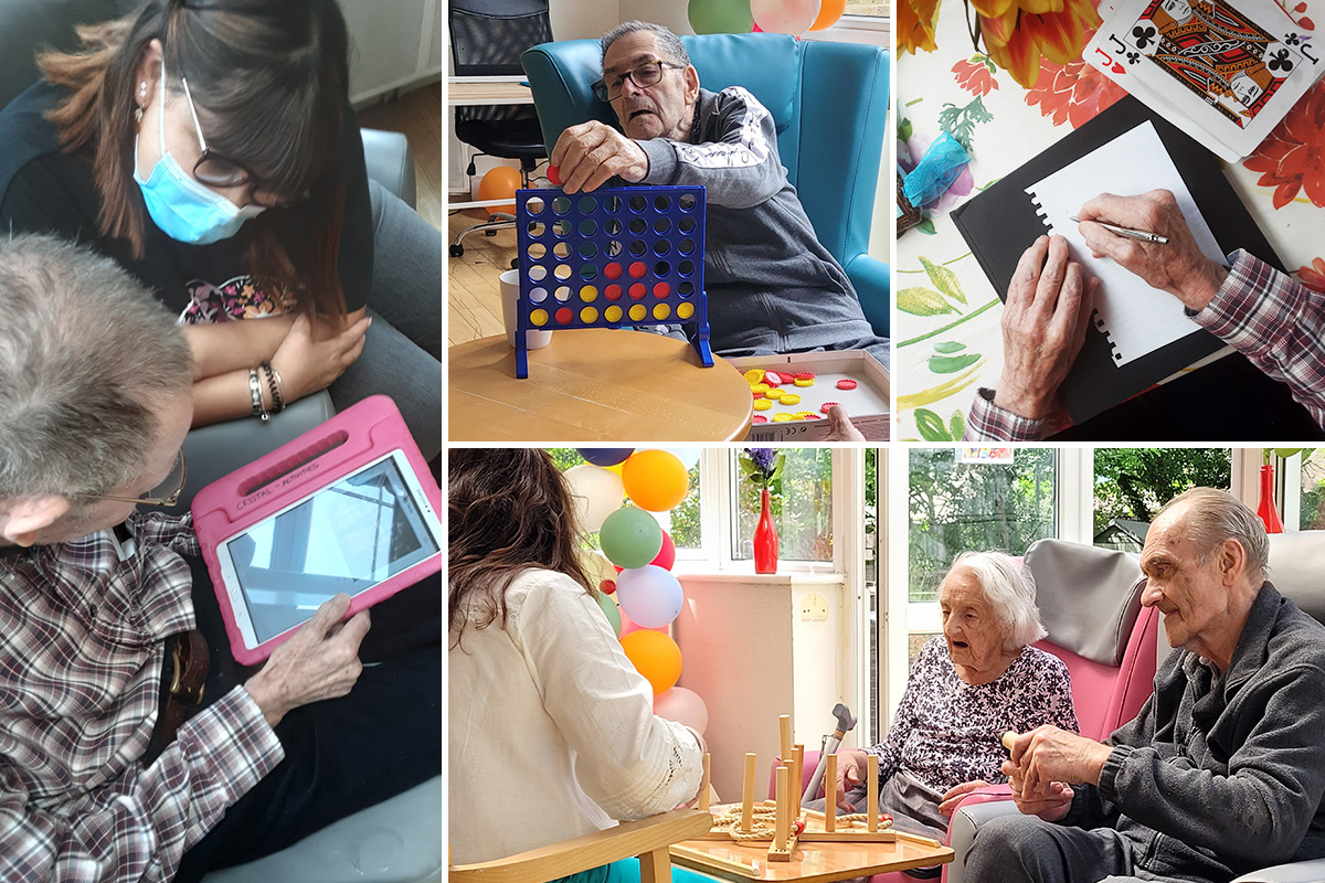 Games and technology fun at Bromley Park Care Home