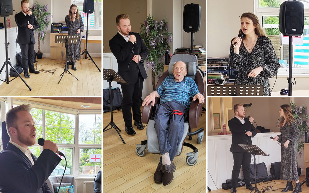 Musical entertainment and gentle exercises at Bromley Park Care Home
