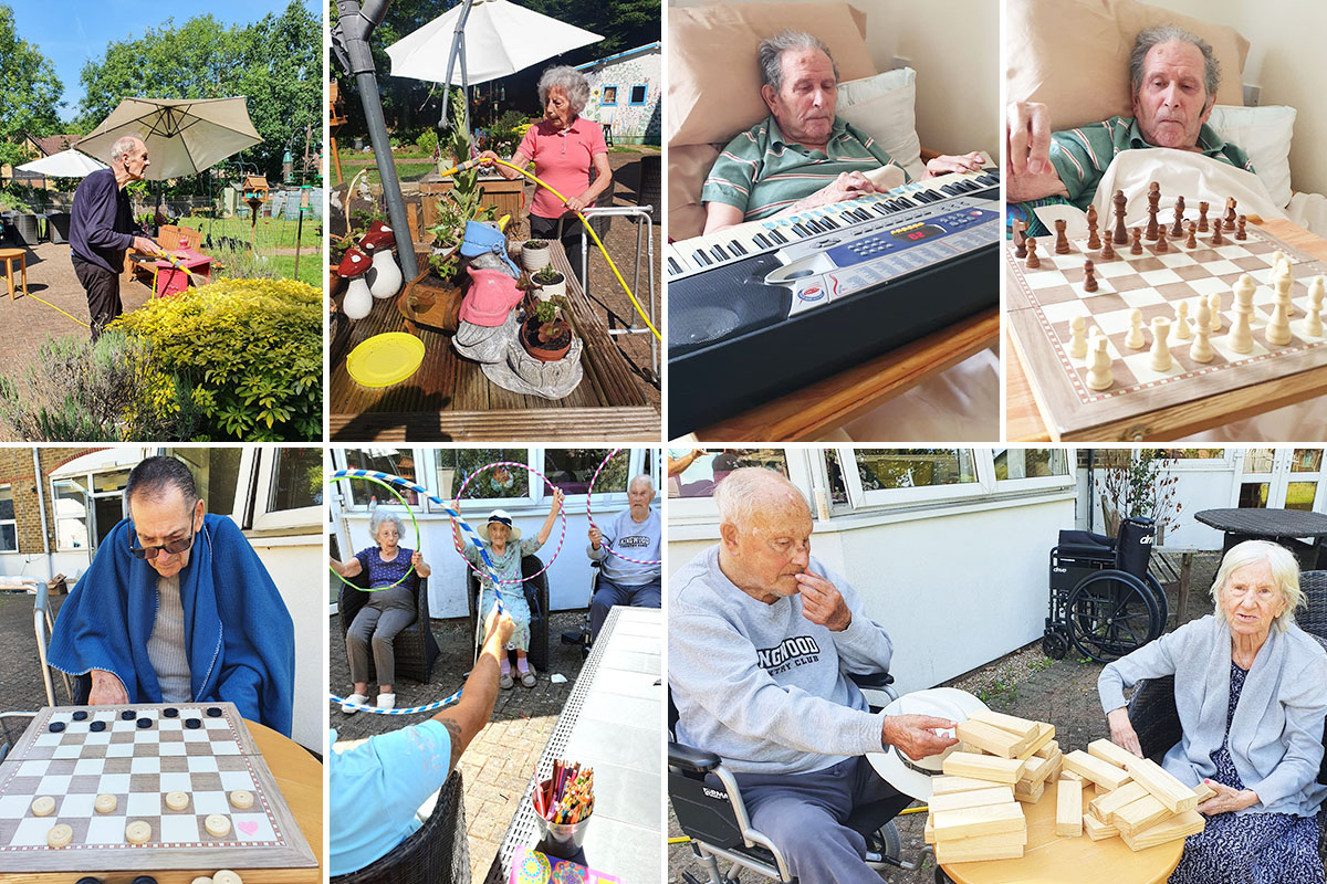 Games and garden activities at Bromley Park Care Home