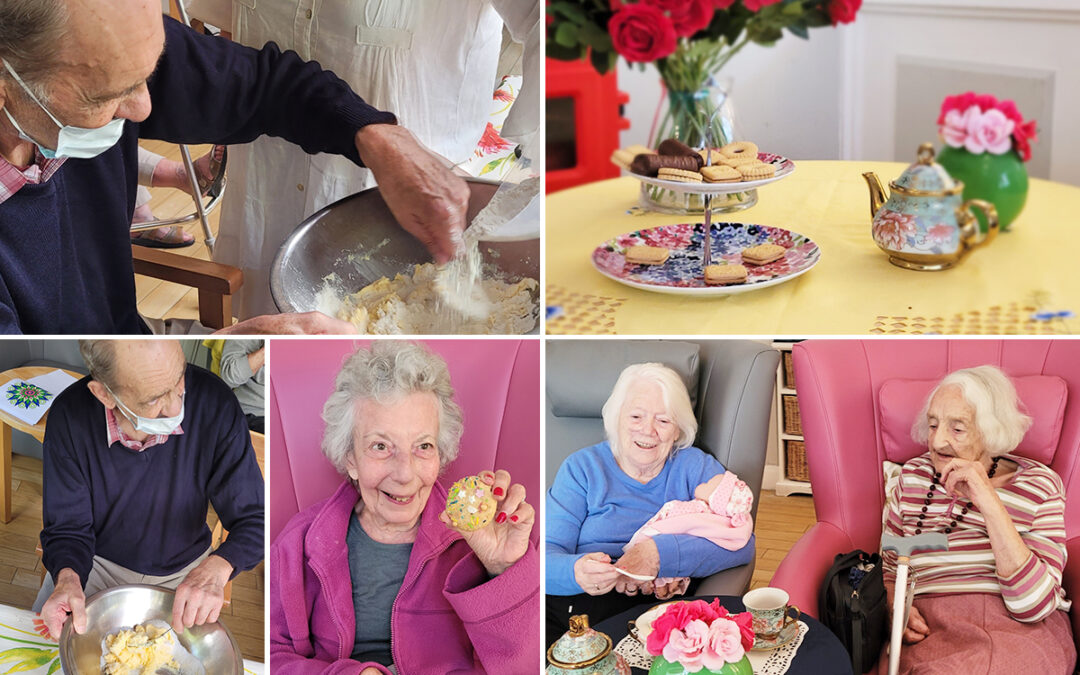 Tea Party and baking cookies at Bromley Park Care Home