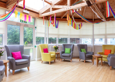 The conservatory at Bromley Park Care Home