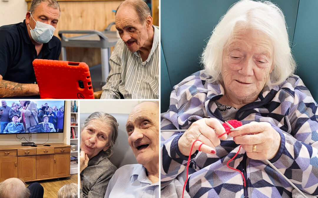 Sharing special moments and relaxing pastimes at Bromley Park Care Home