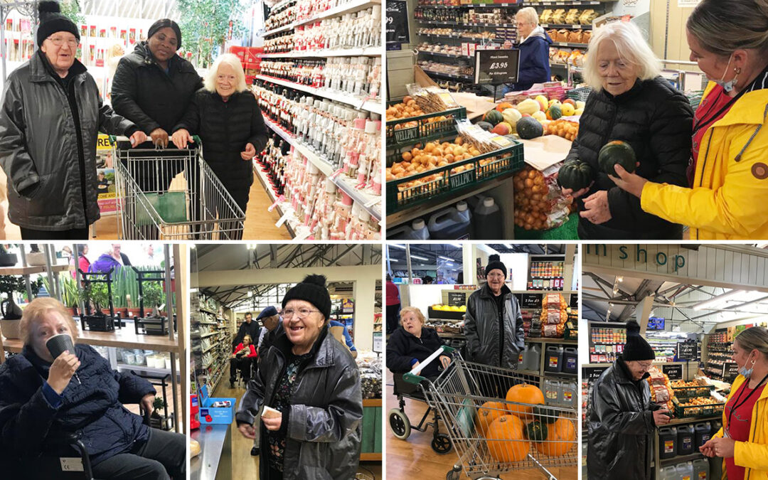 Bromley Park Care Home residents pick perfect pumpkins at Polhill