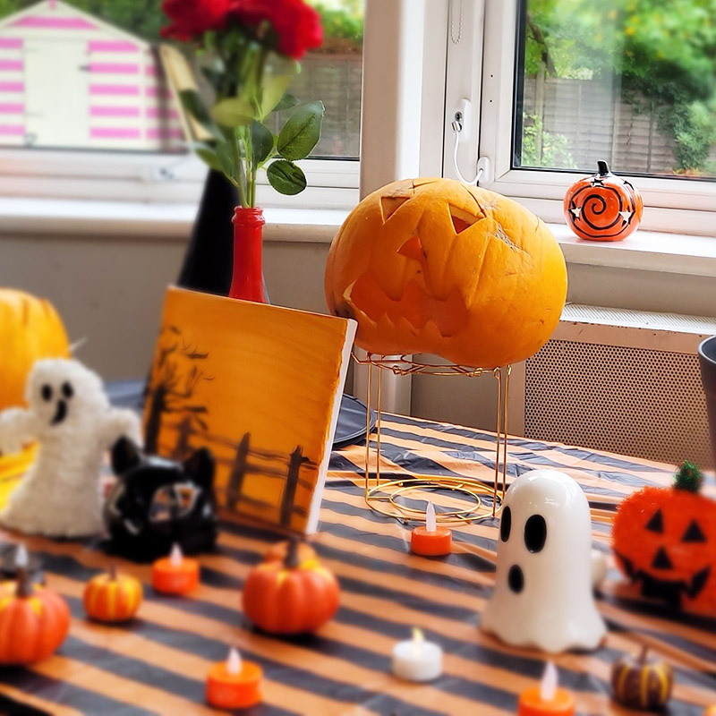 Halloween display at Bromley Park Care Home