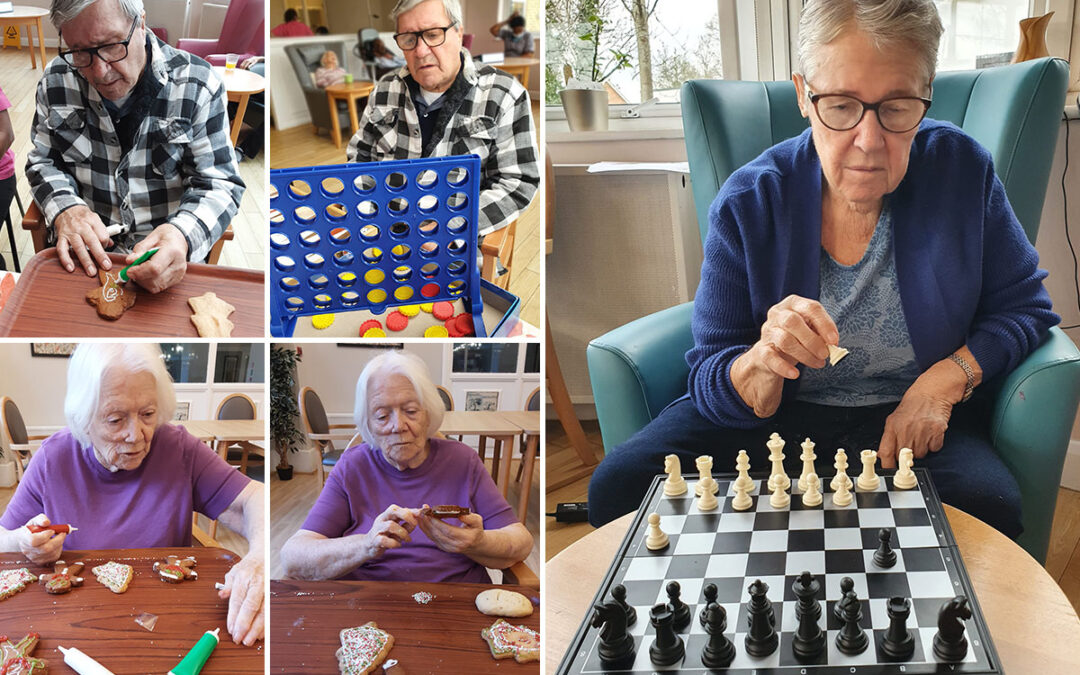 Games and cookie decorating at Bromley Park Care Home