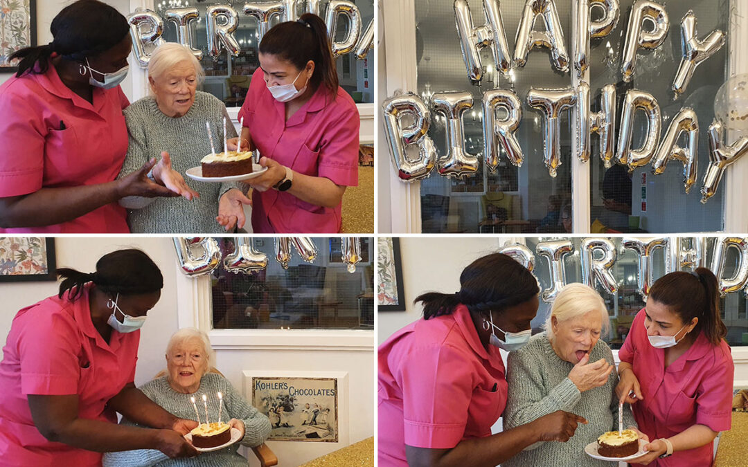 Birthday wishes for Ellen at Bromley Park Care Home