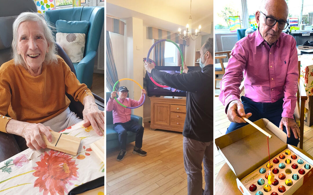 Exercises and games at Bromley Park Care Home
