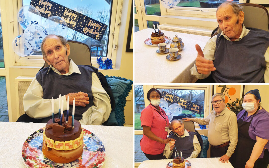 Happy birthday to Phillip at Bromley Park Care Home