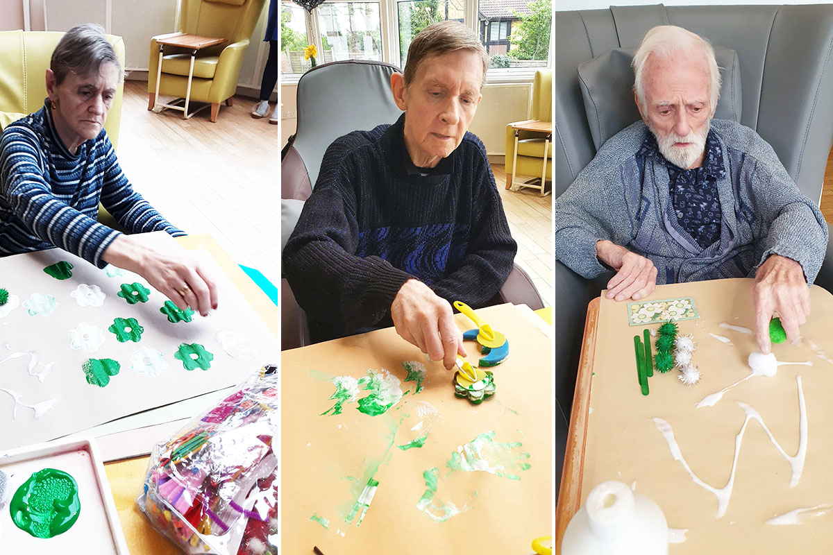 St Patricks Day preparations at Bromley Park Care Home