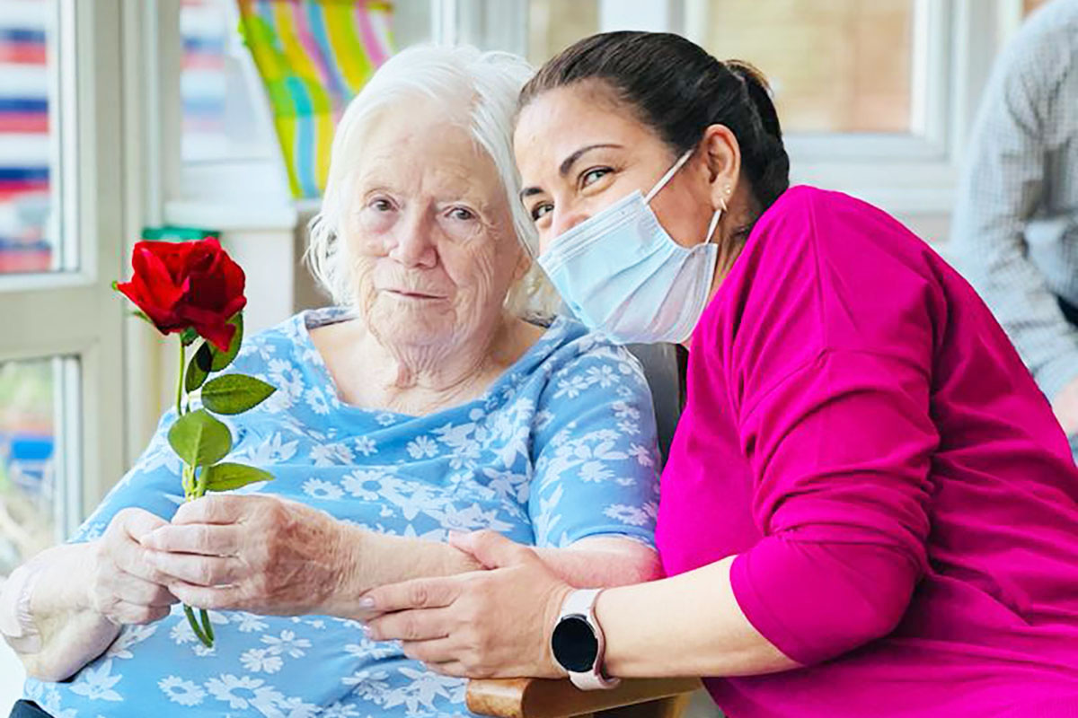 Sweet Valentines Day moments at Bromley Park Care Home