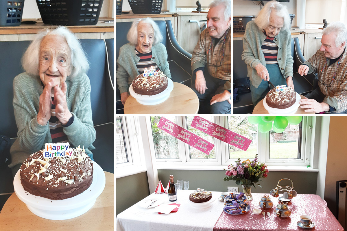 Birthday wishes for Dorothy at Bromley Park Care Home