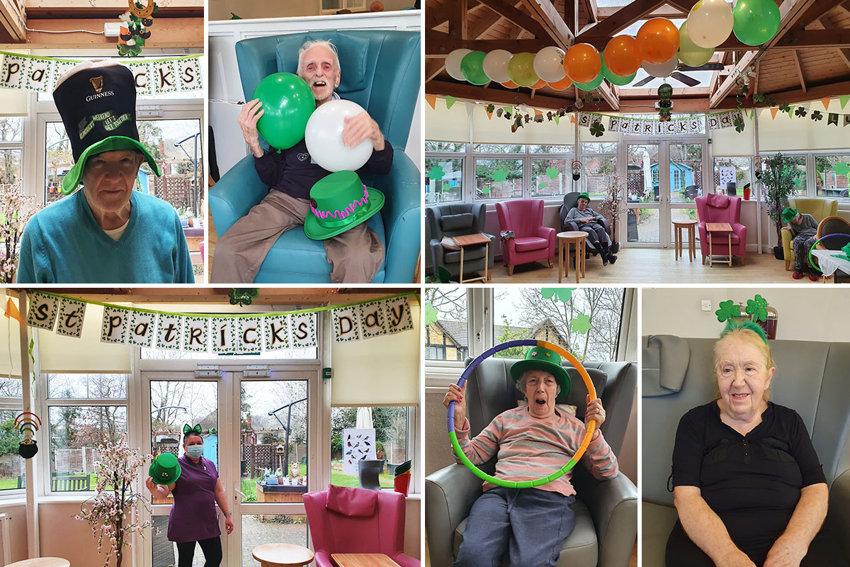 St Patricks Day fun at Bromley Park Care Home