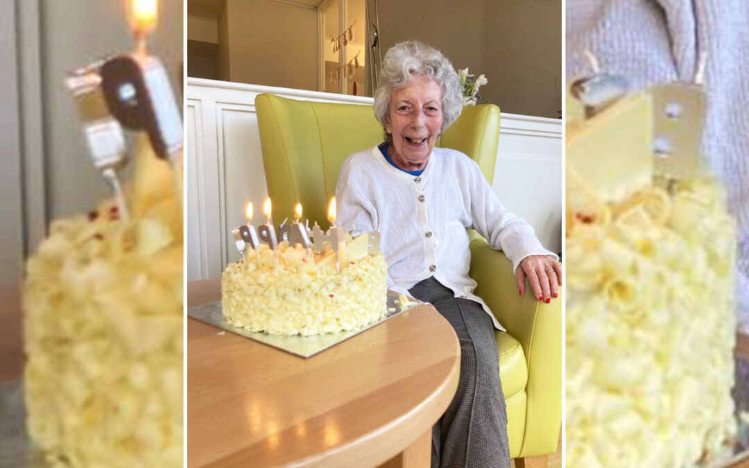 Birthday wishes for Gwen at Bromley Park Care Home
