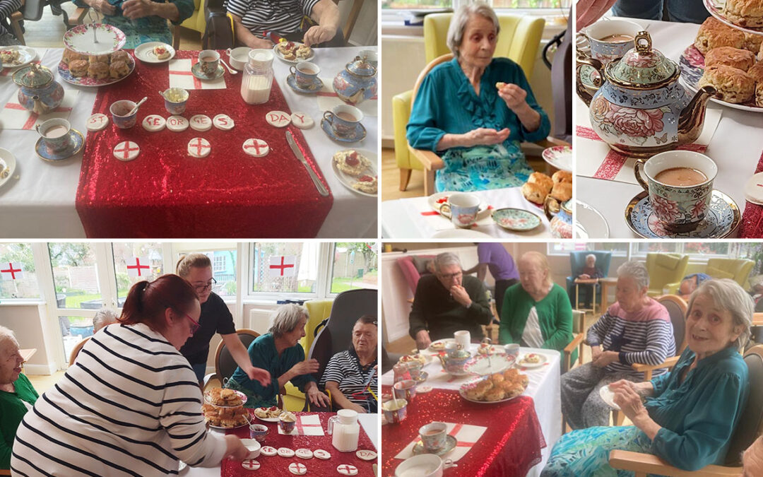 Bromley Park Care Home residents celebrate St Georges Day