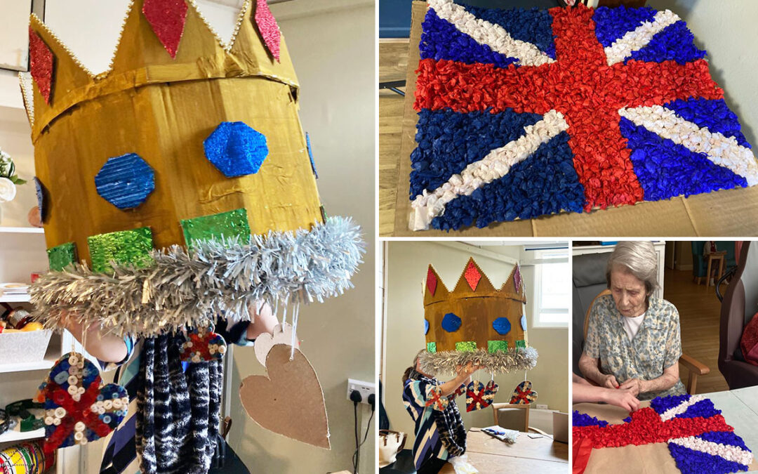 Coronation Crafty Crown preparations at Bromley Park Care Home