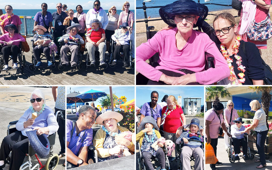 Bromley Park Care Home residents enjoy a sunny trip to Herne Bay