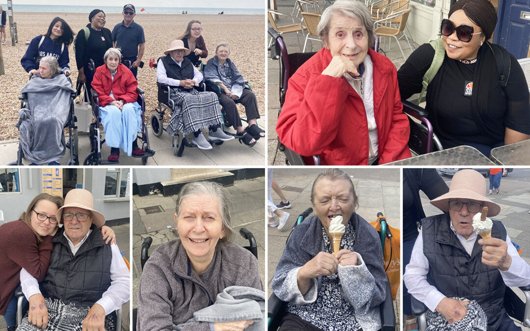 Bromley Park Care Home residents enjoy a trip to Hastings