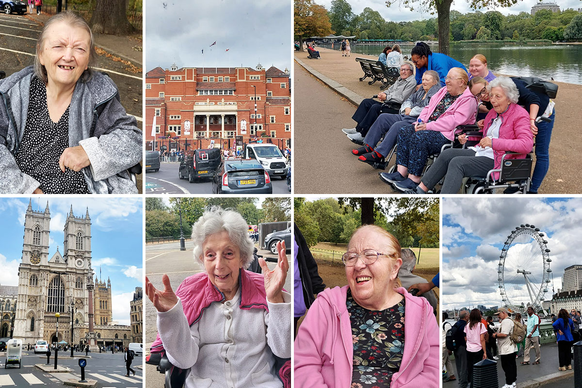 Bromley Park Care Home residents take a tour of London