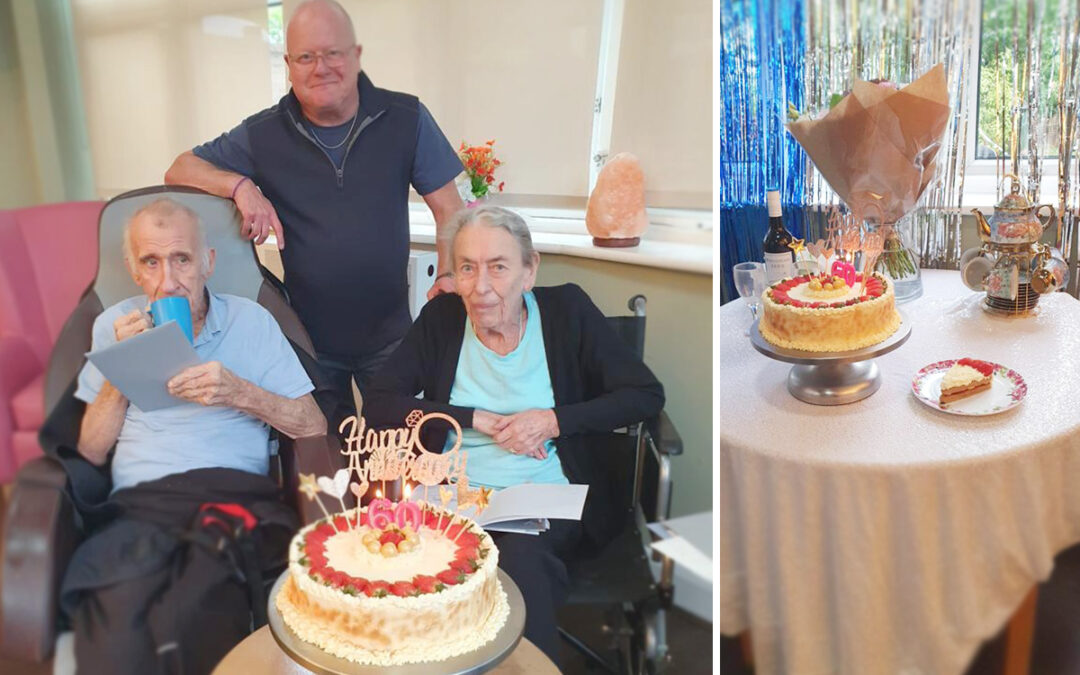 Sixtieth wedding anniversary celebrations at Bromley Park Care Home