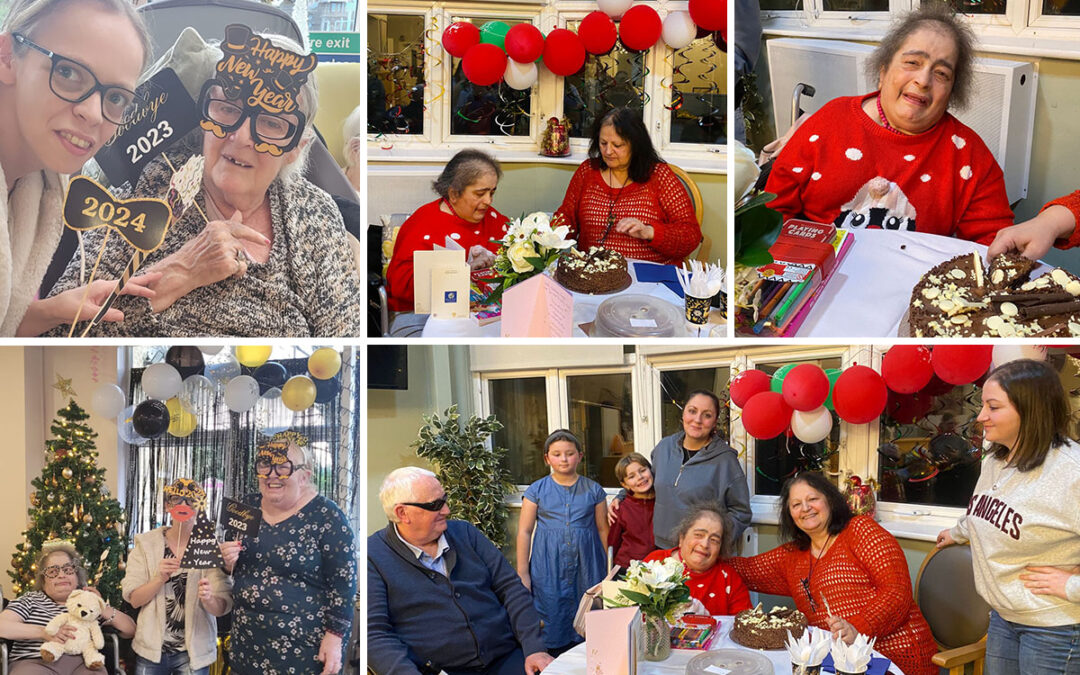 New Years Eve and birthday celebrations at Bromley Park Care Home