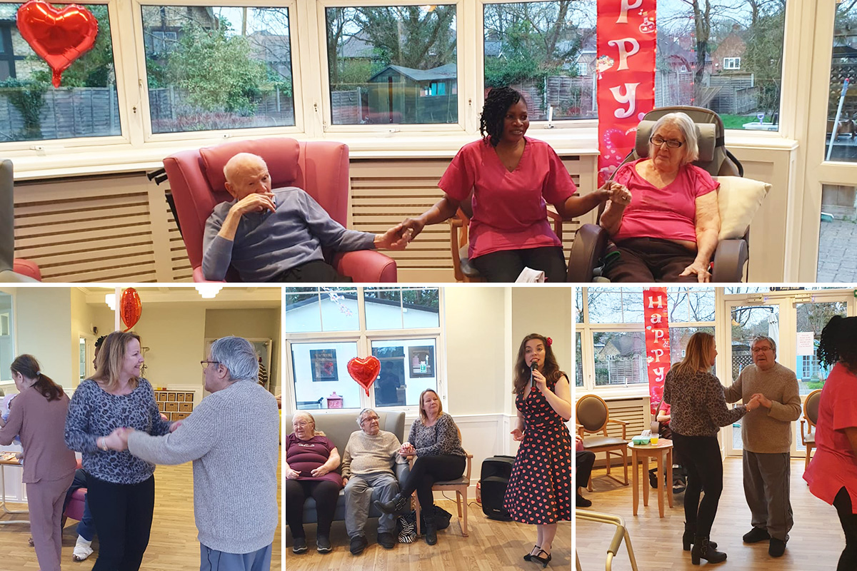 Valentine's Day music at Bromley Park Care Home