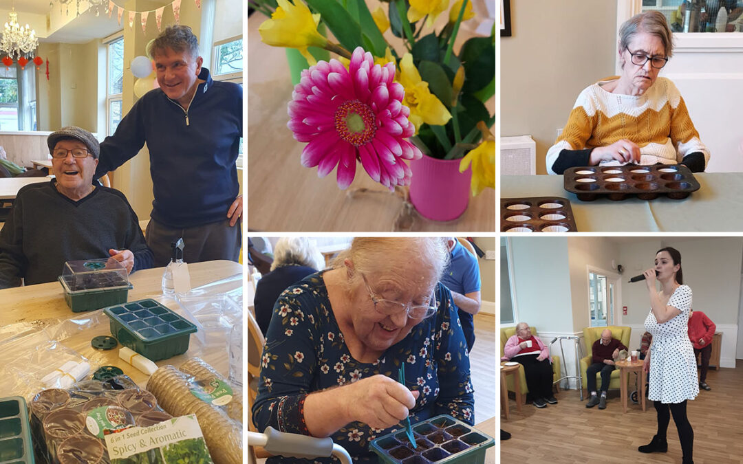 Mothers Day celebrations and creative activities at Bromley Park Care Home